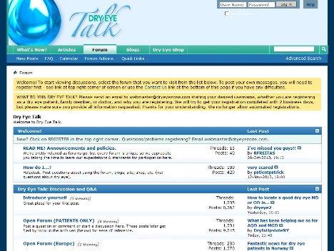 Screenshot of an internet discussion forum