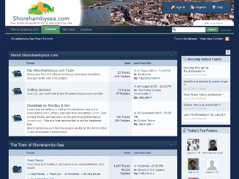 Screenshot of an internet discussion forum