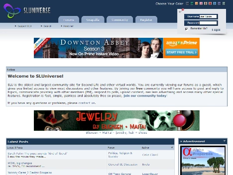 Screenshot of an internet discussion forum